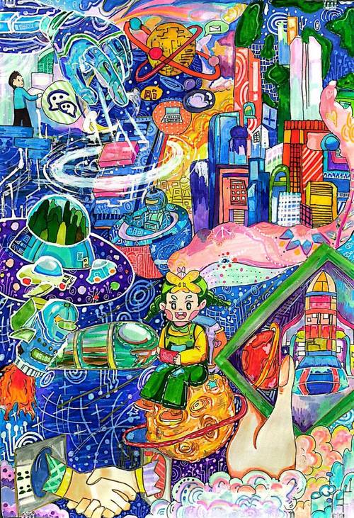 高中创意绘画作品，灵感从何而来？-图1