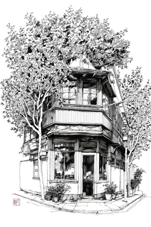 黑白创意画里的建筑，藏着什么巧思？-图3