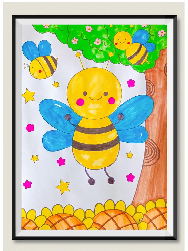 儿童创意画美术-图1