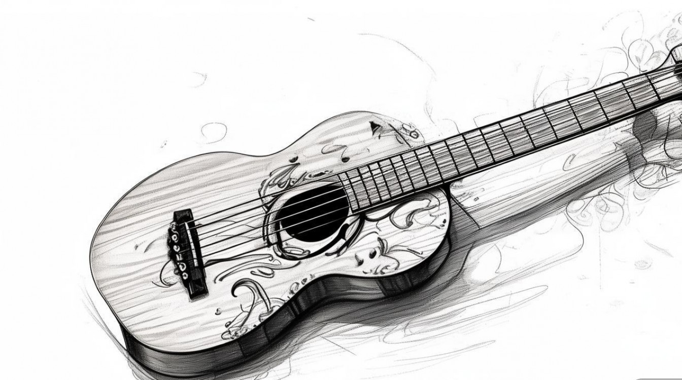 吉他创意素描-图1 吉他创意素描-图1