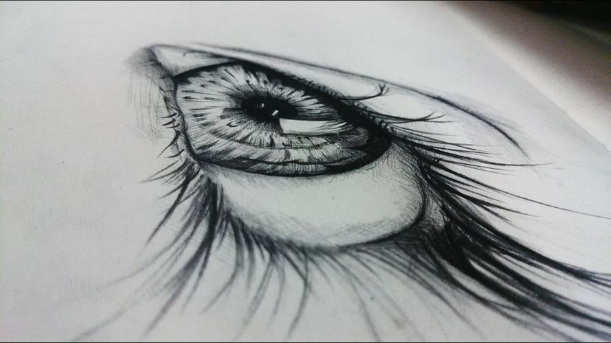 创意眼影素描，如何用笔触晕染色彩灵感？-图3