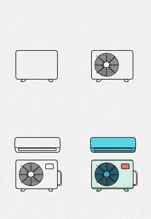 创意空调简笔画怎么画？-图1