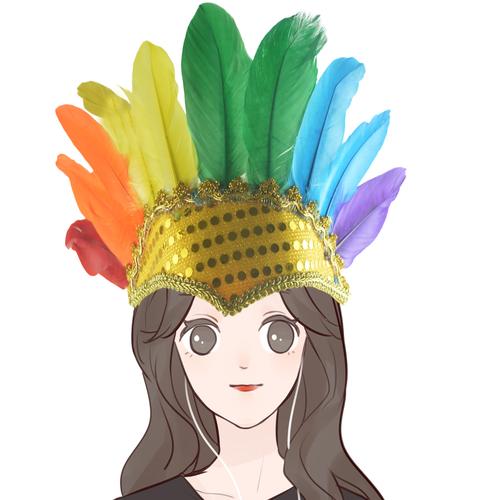 印第安人创意帽子-图2