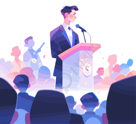 演讲创意画-图1