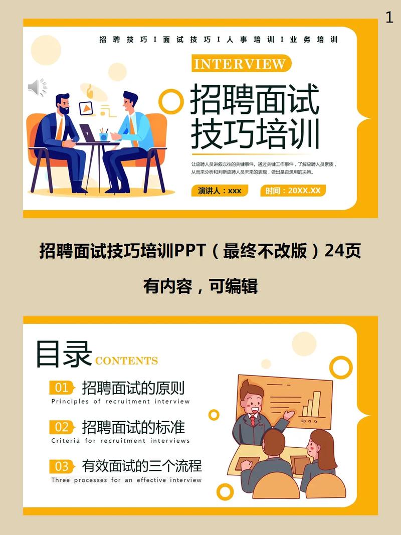 面试技巧ppt免费-图1