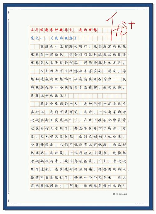 作文写理想技巧-图3 作文写理想技巧-图3