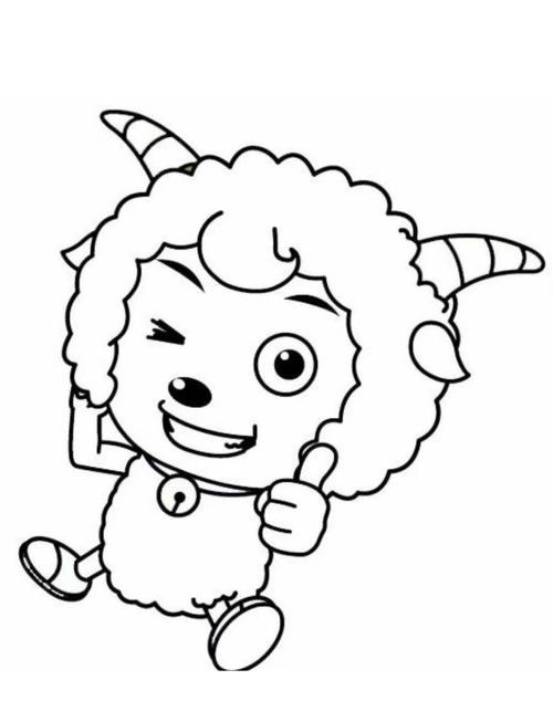 喜洋洋面具创意涂色-图1